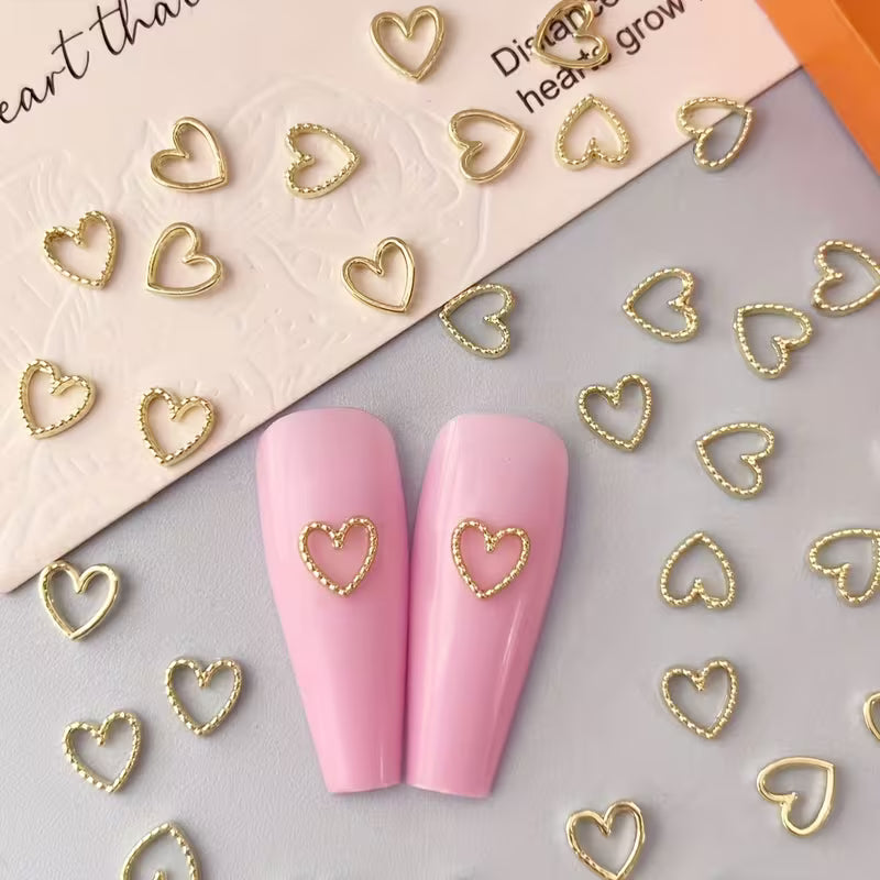 Charms Coeurs Gold 20pcs