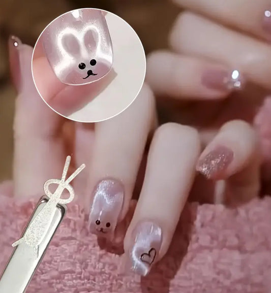 Aimant oeil de lapin 1pc