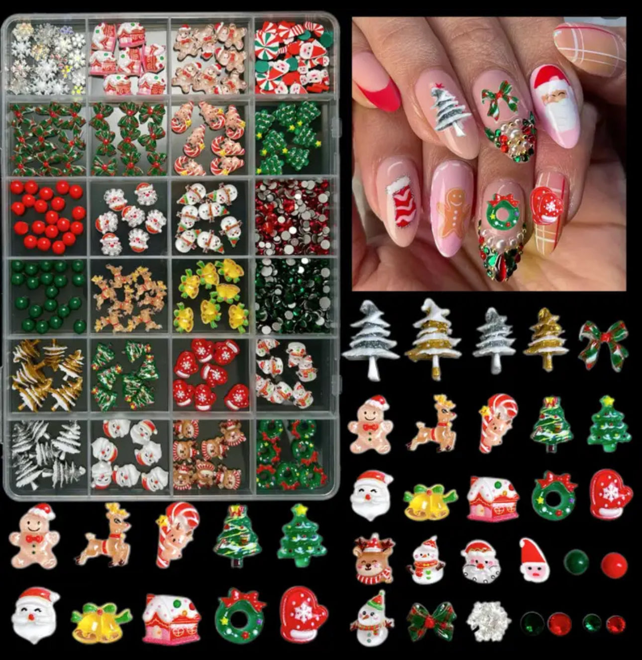 Boite de décoration Noël 24 modèles🎄
