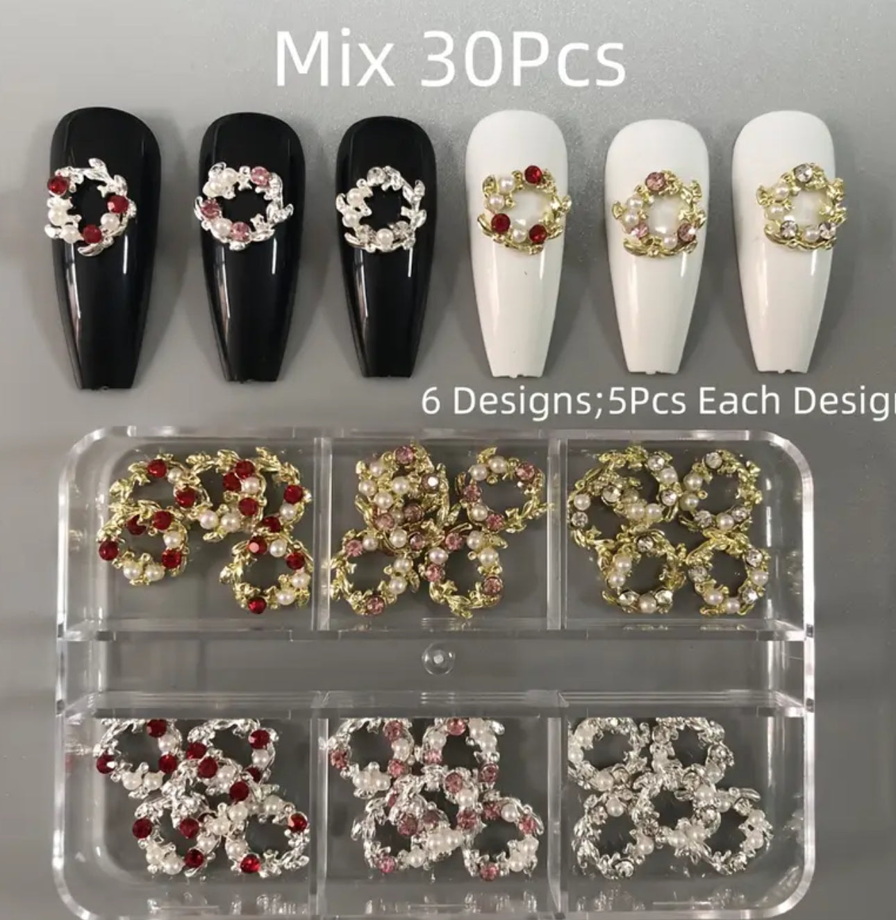 Charms Couronnes de Noël 30pcs🎄