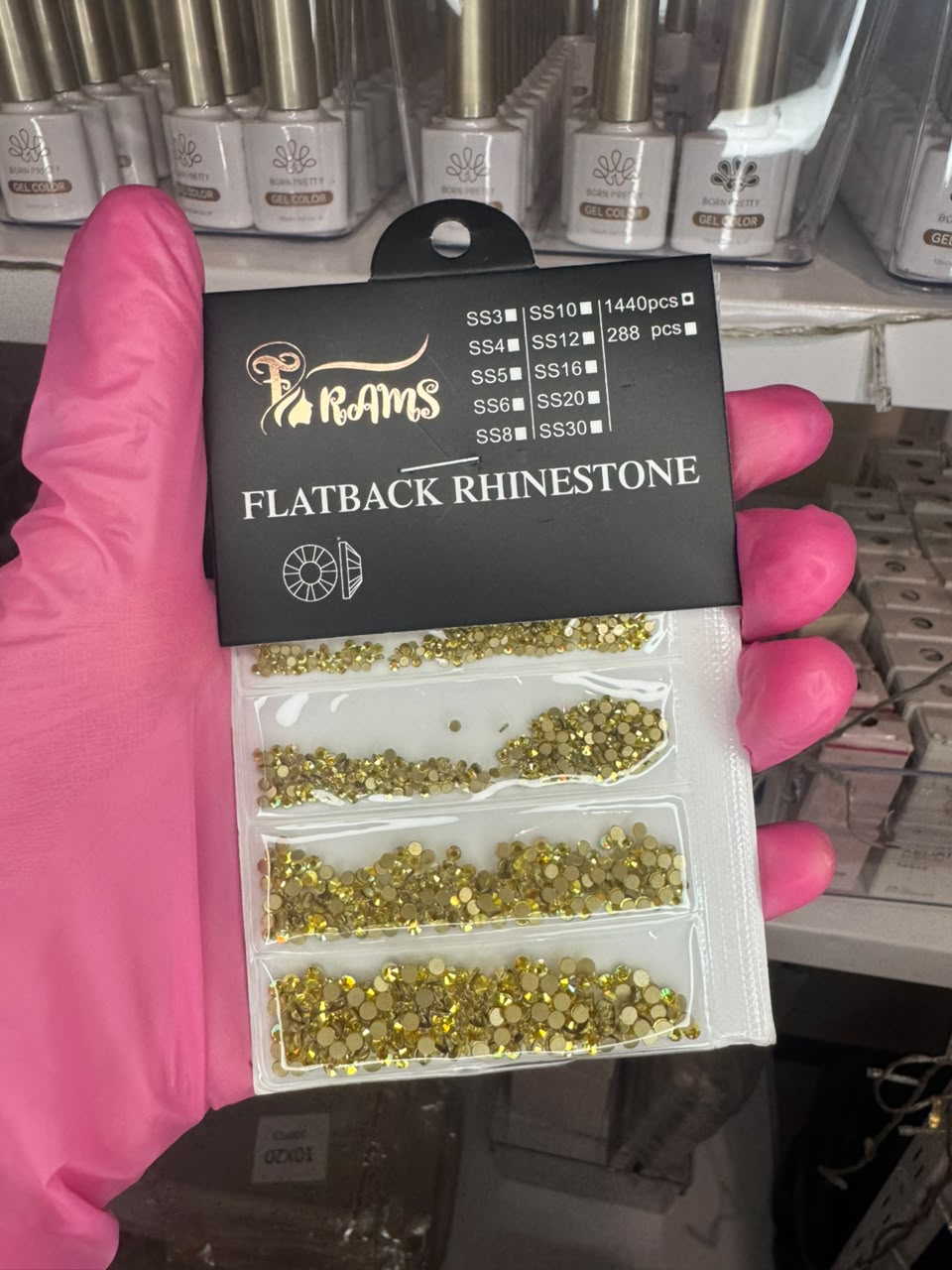 Strass doré