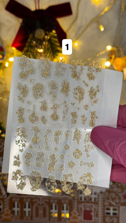 Stickers festifs Gold Noël✨🦌