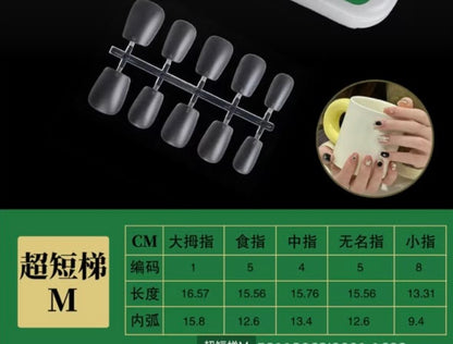 Capsules Short Carré Sized Kit 100pcs/10sets