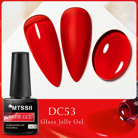 Vernis Rouge Jelly Translucide