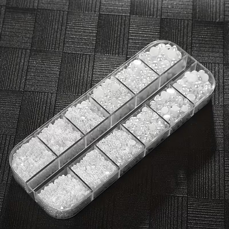 Boite Perles Blanches 1200 pcs