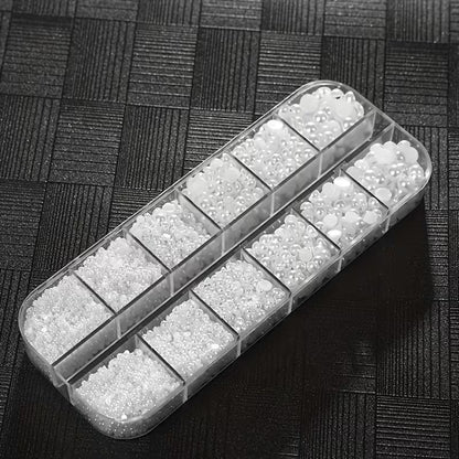 Boite Perles Blanches 1200 pcs