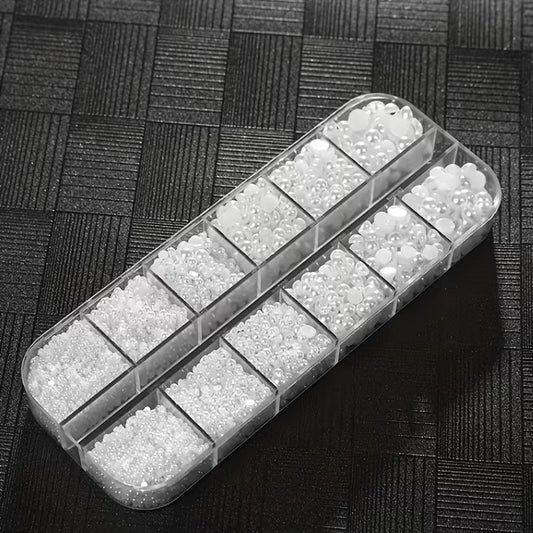 Boite Perles Blanches 1200 pcs