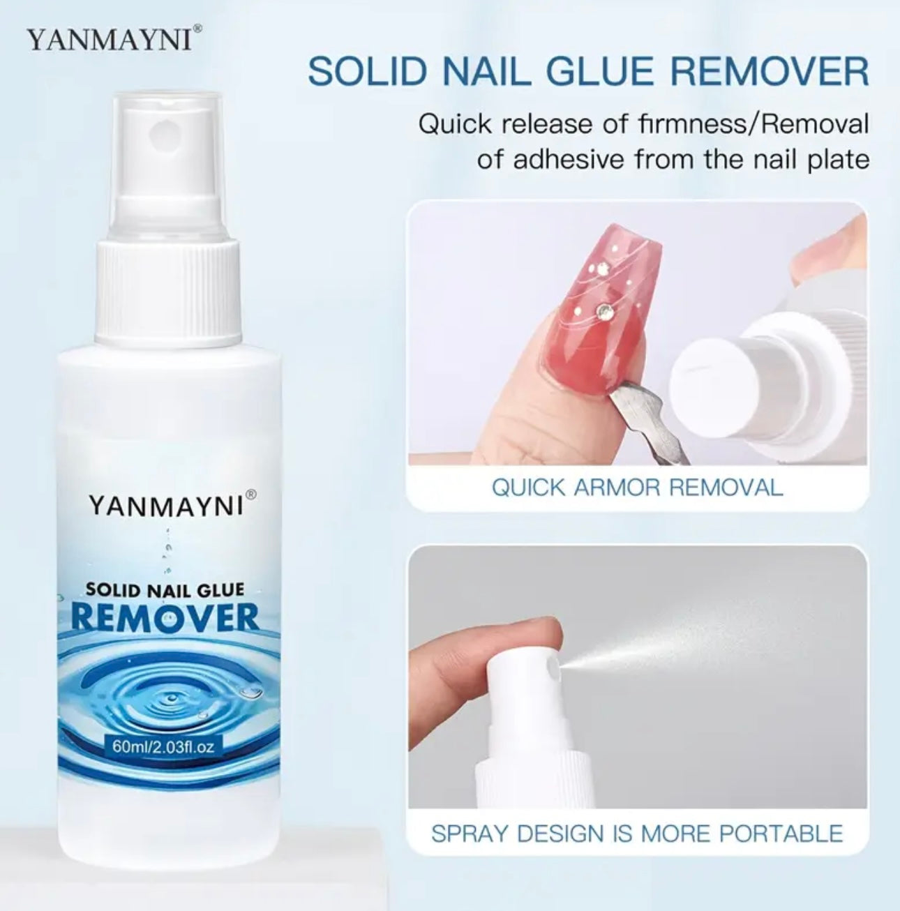 Solid Nail Glue remover 60ml