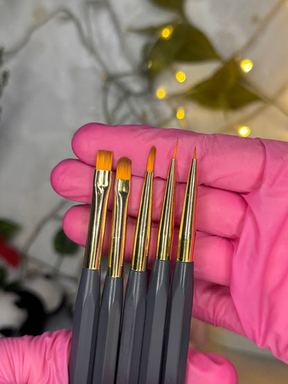 Pinceaux 5PCS gel/french