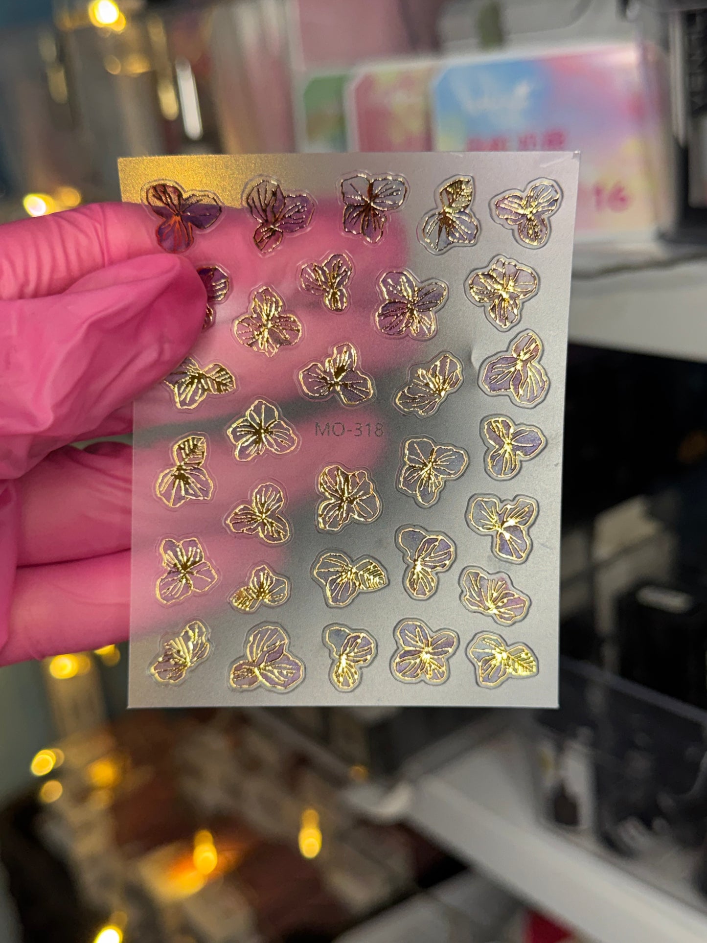 Stickers Fleurs Nail Art 💜🌸