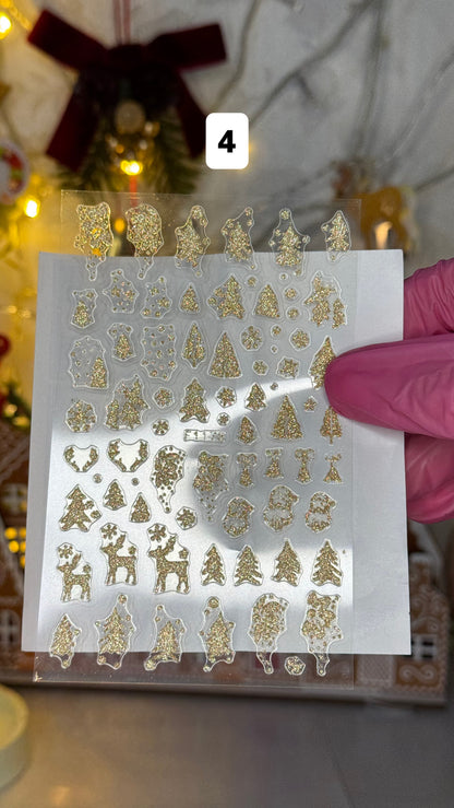 Stickers festifs Gold Noël✨🦌