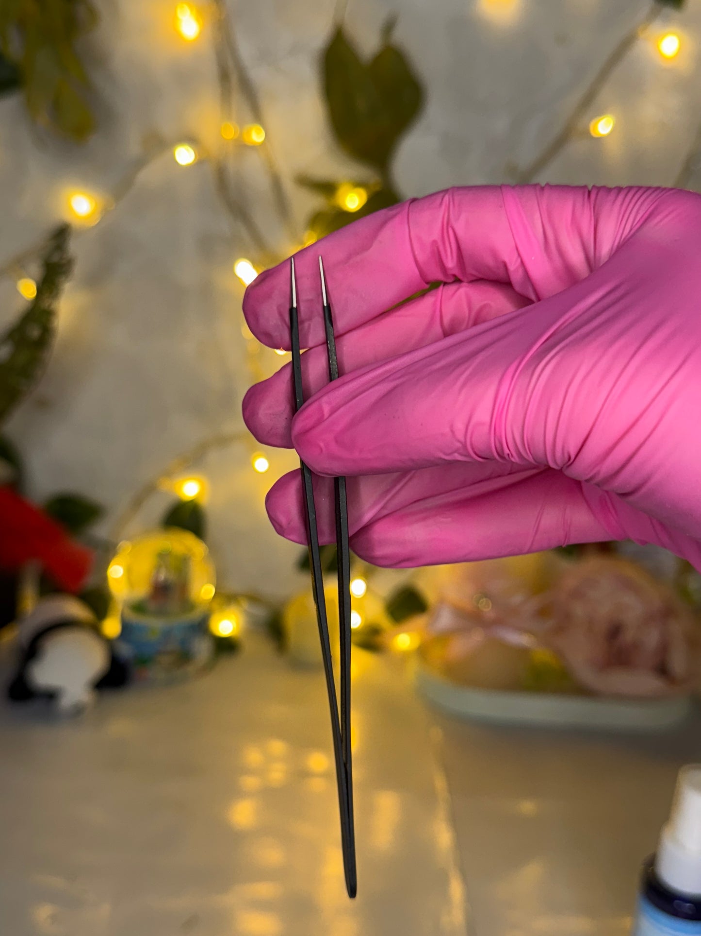 Pince droite extension de cils