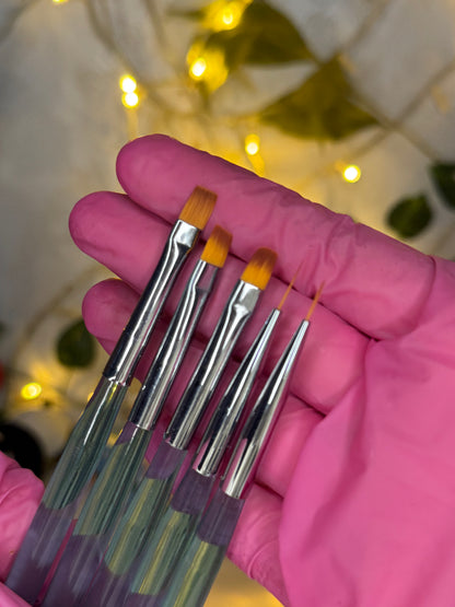 Pinceaux gel / french 5pcs