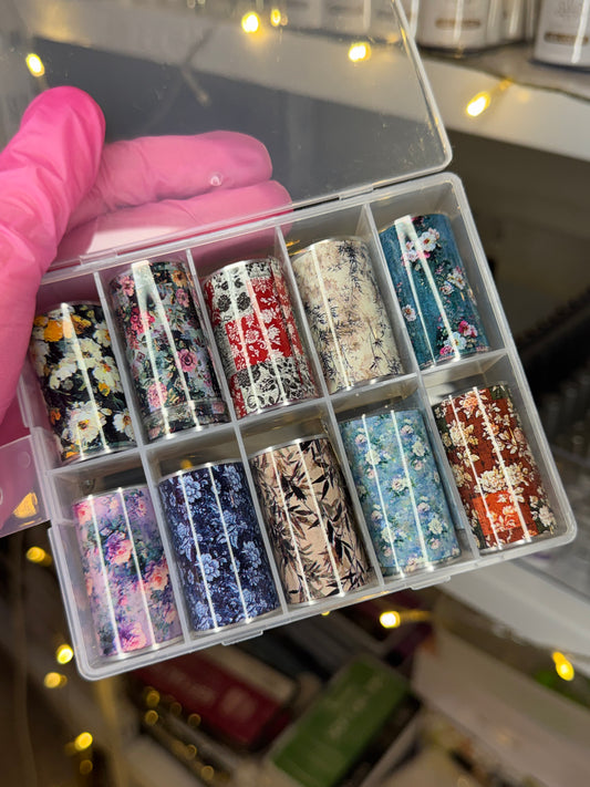 Boite Foil Vintage Flowers💐
