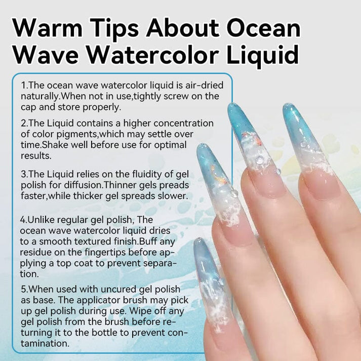 Ocean Wave Watercolor Liquid