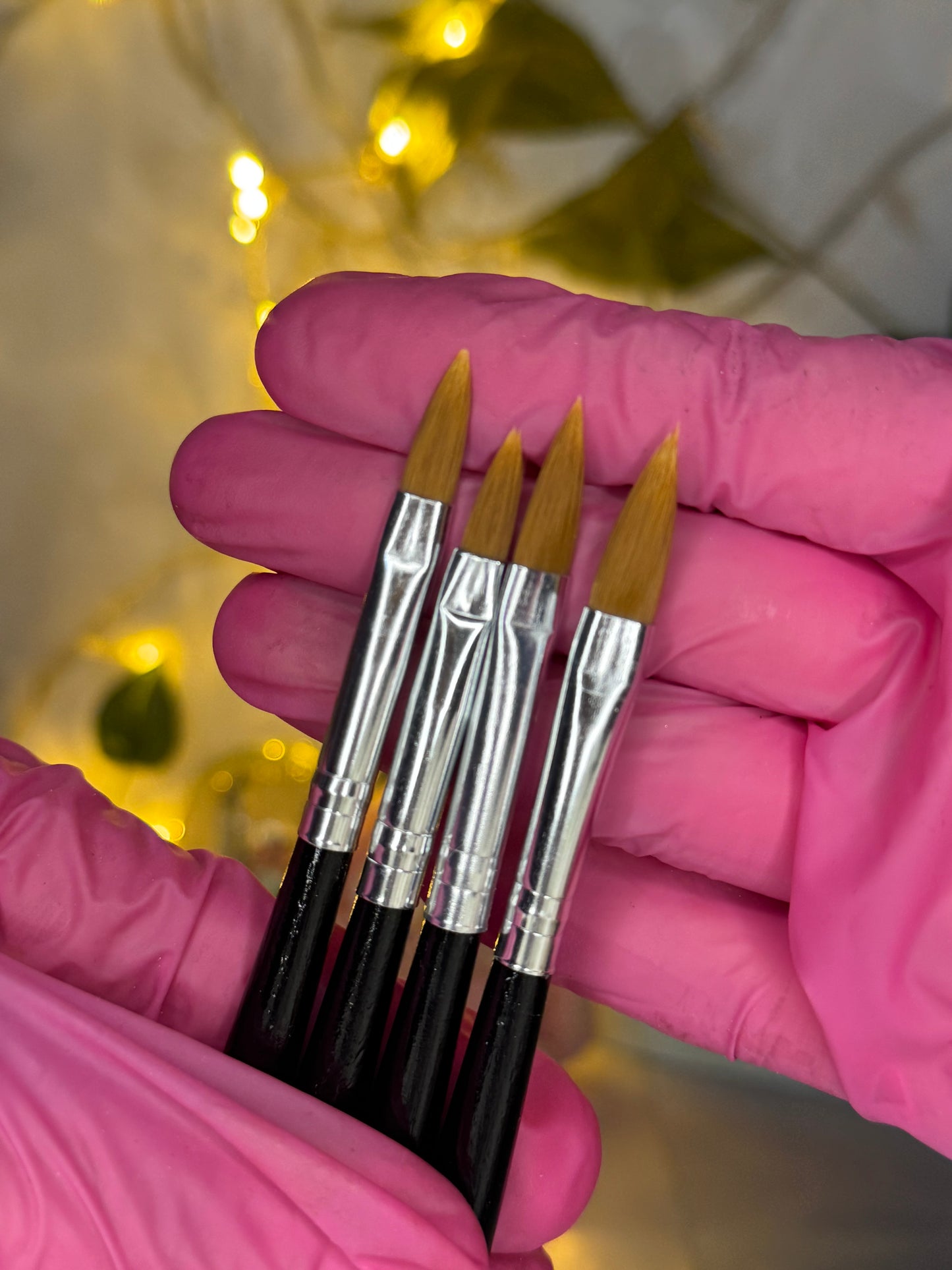 Pinceaux acrylique deux façades 5pcs