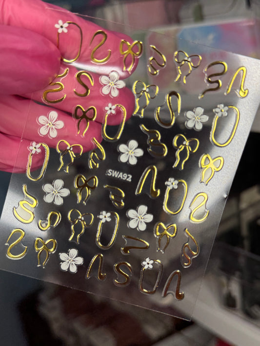 Stickers noeuds/fleurs