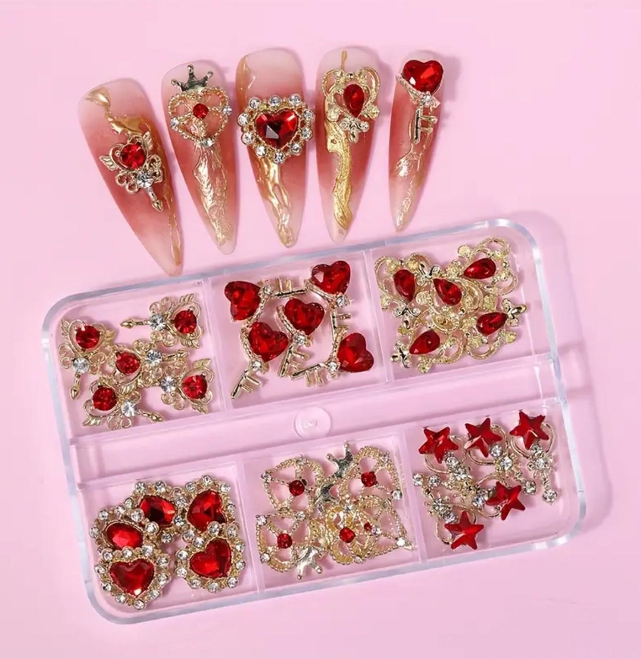 Charms en forme de coeur Glamour