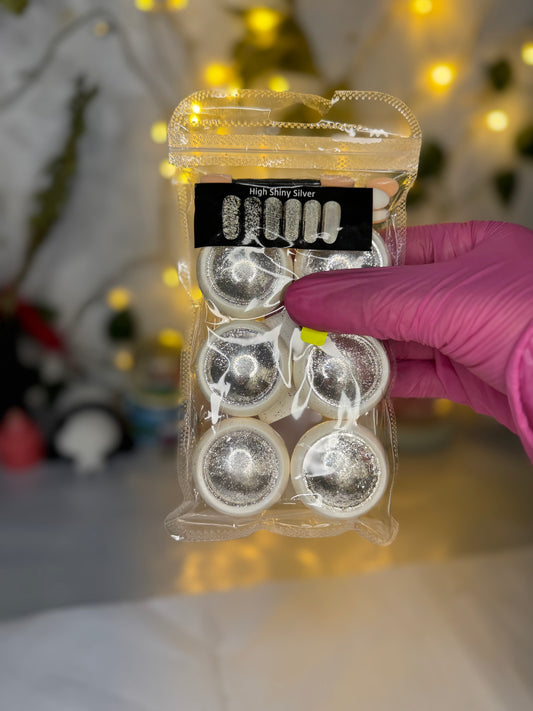 High shiny chrome 6pcs