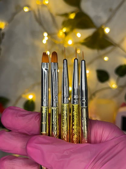 Pinceaux gel/french 5pcs