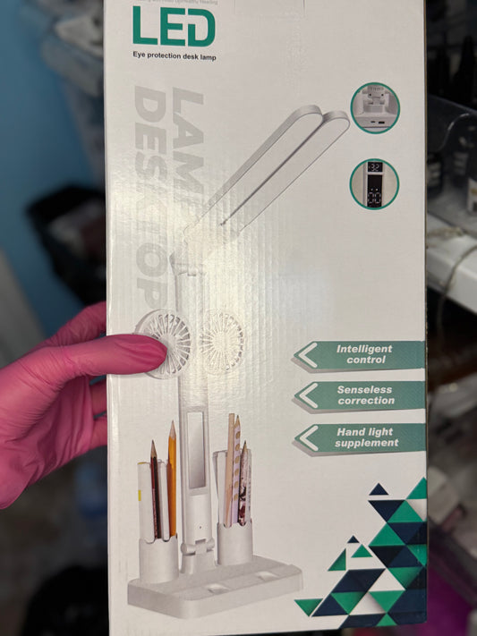 Lampe bureau avec ventilateur