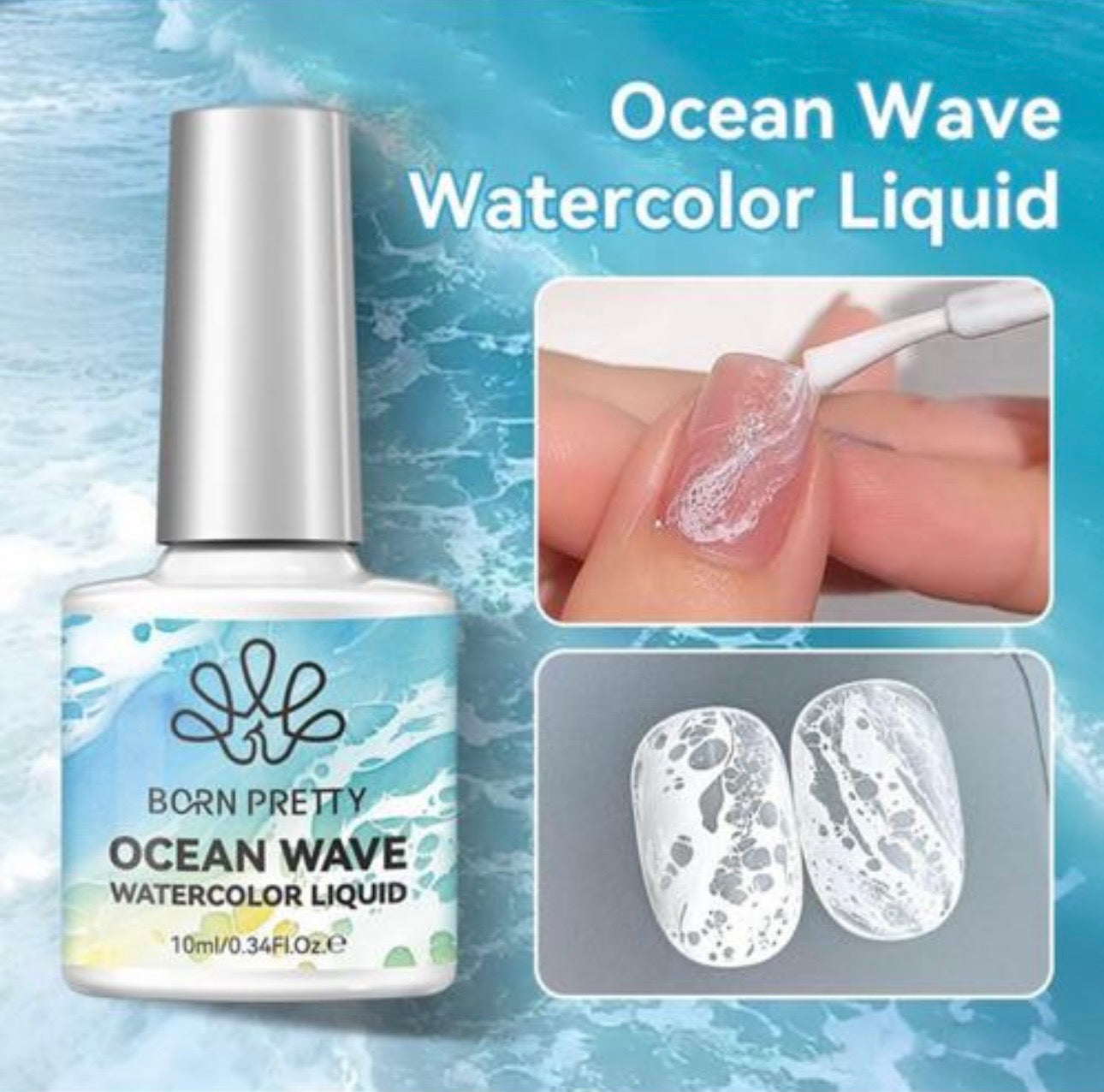 Ocean Wave Watercolor Liquid