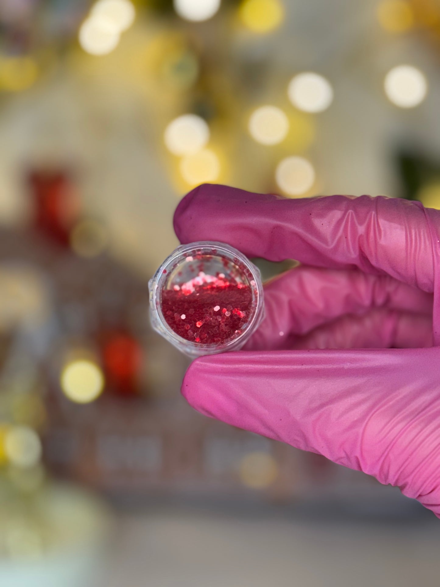 Paillettes rouge pour Noël🎄