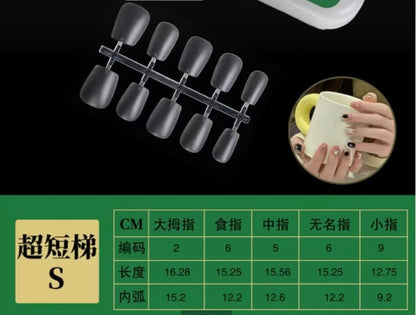Capsules Short Carré Sized Kit 100pcs/10sets
