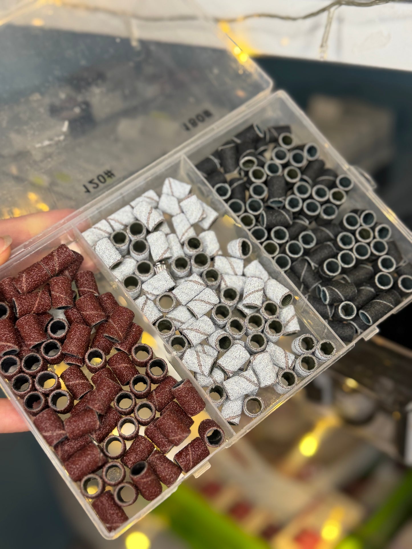 Boite 216pcs Charbon Recharge Ponceuse