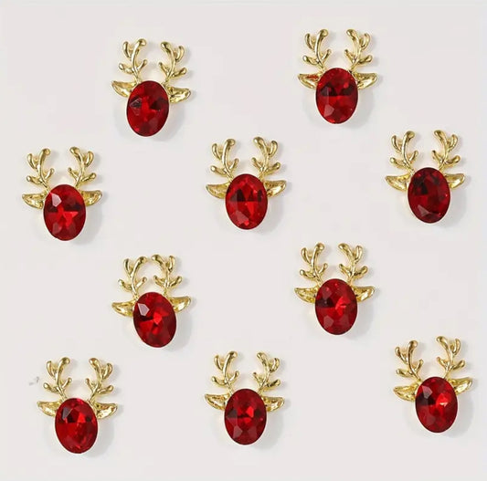 Charms Rennes du noël 10pcs