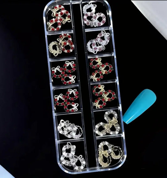 Déco couronne de Noël 12pcs