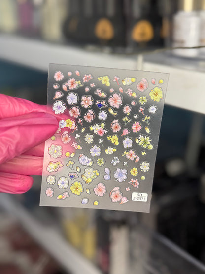Stickers spring flowers 5D💐🌸