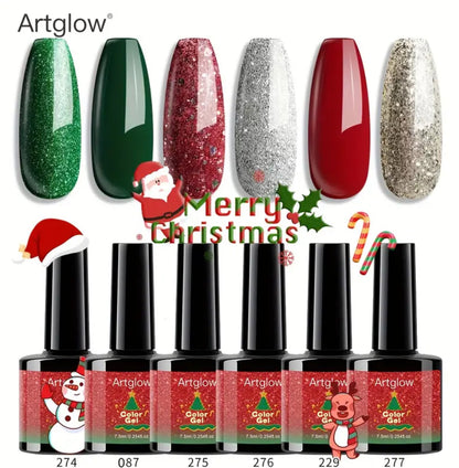 Kit Vernis ArtGlow pour Noël 6pcs🎄