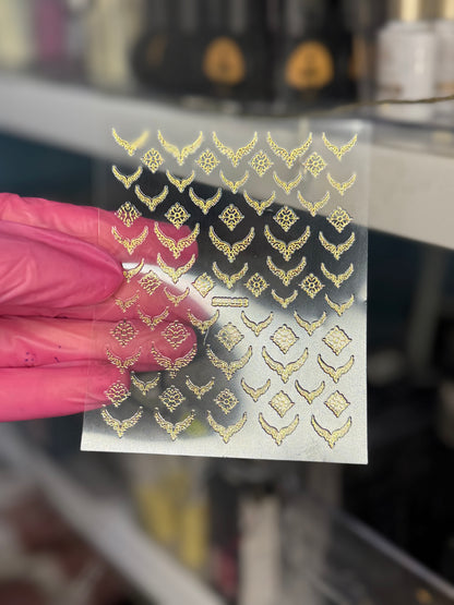 Stickers Silver/Gold vintage