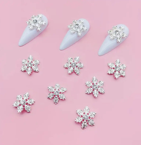 Flocon de neige avec strass 10pcs❄️
