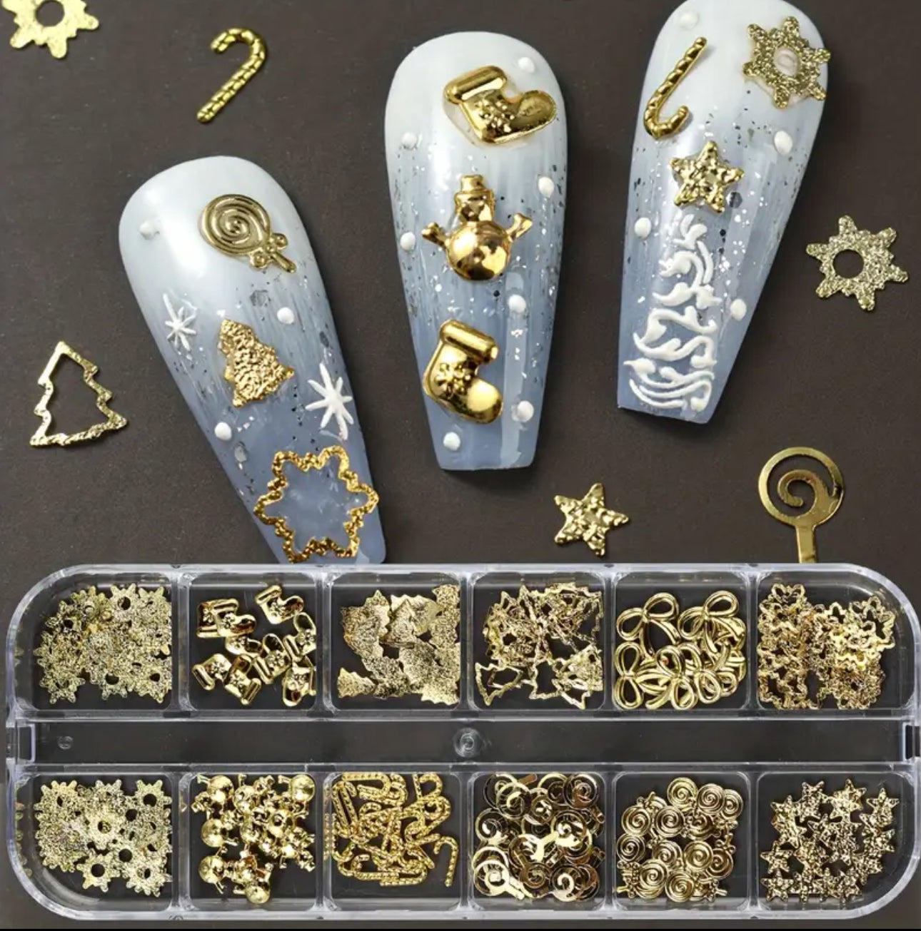 Déco pour Noël Gold 12 modèles🎄💫