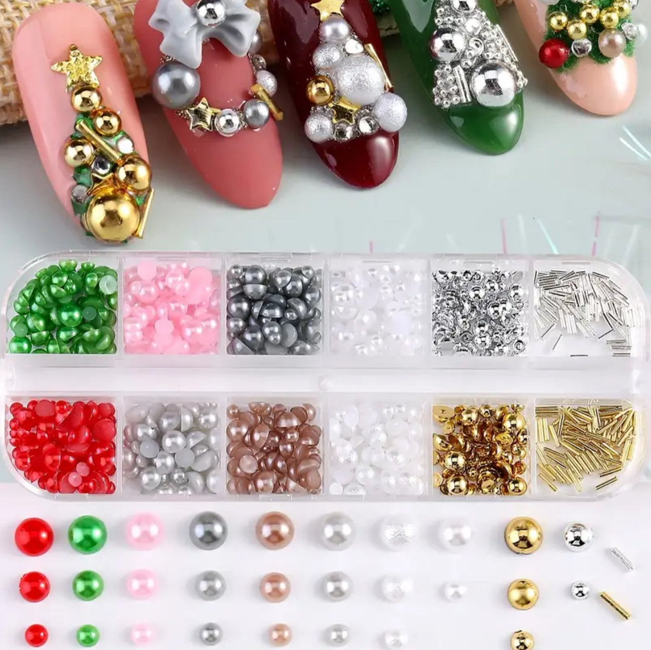 Boite Perles Colorées de Noël 🎄❤️