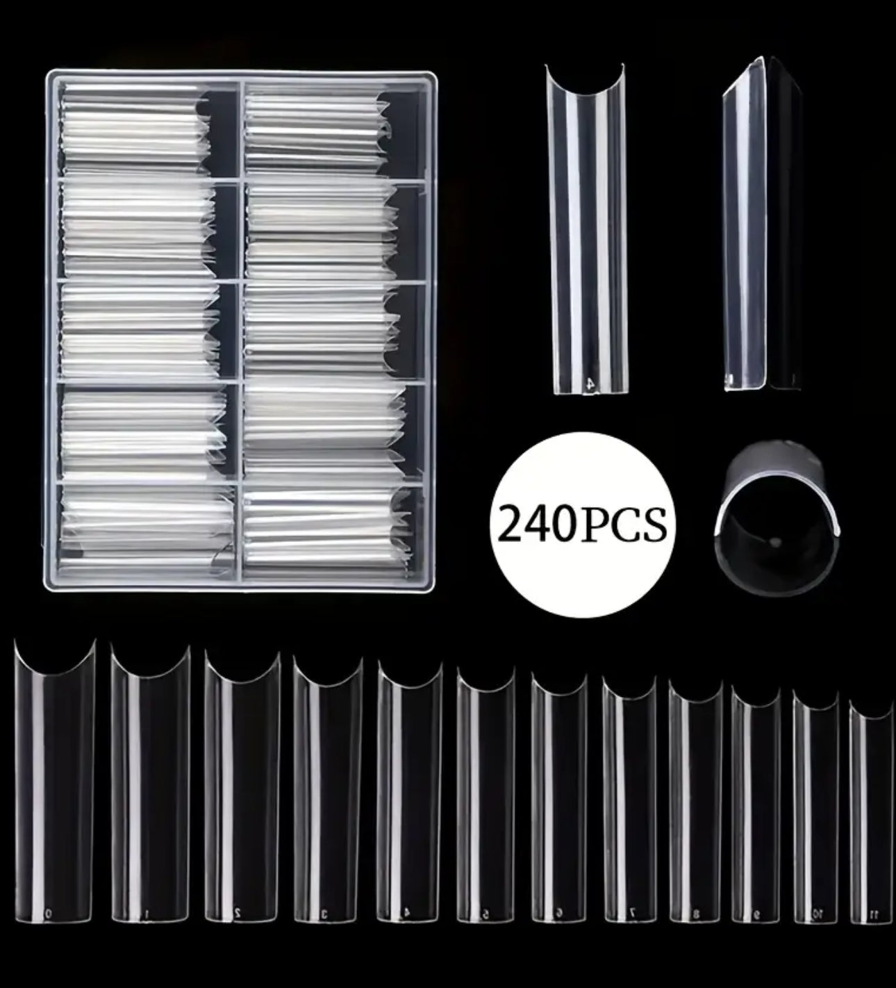 Capsules long carré smile courbe C 240 pcs 🔥