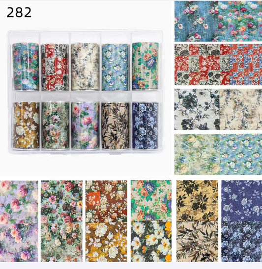 Boite Foil Vintage Flowers💐
