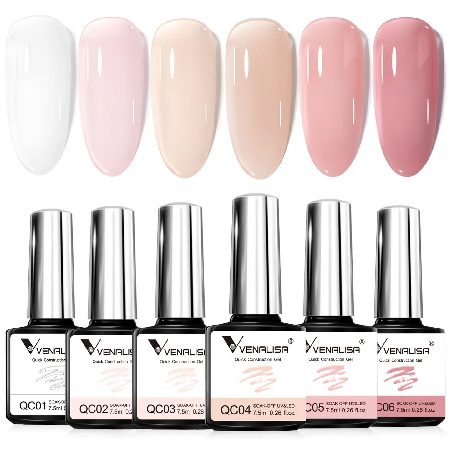 Kit Quick Construction Gel Venalisa 6pcs