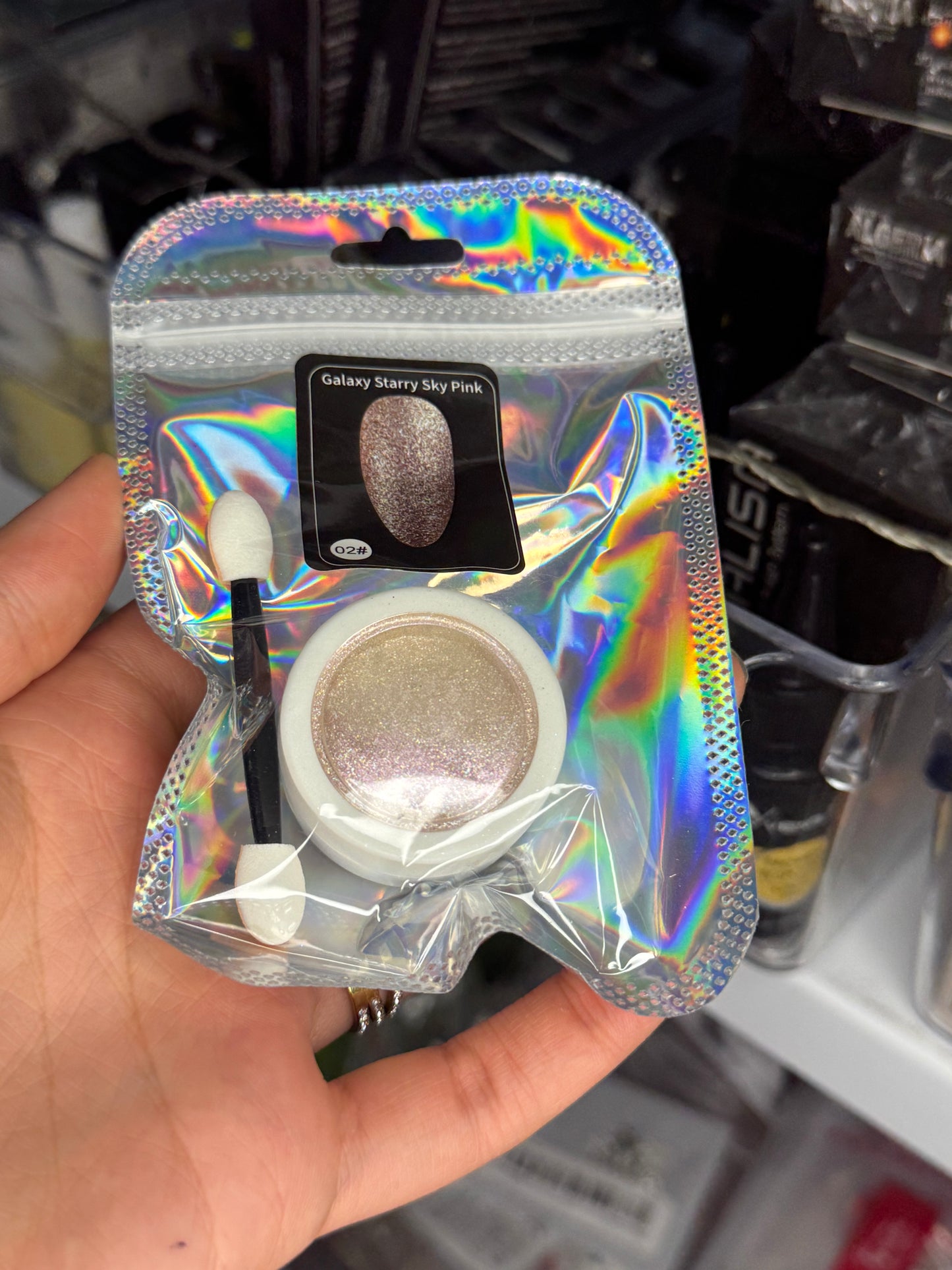 Poudre Chrome Galaxy Starry Sky Pink 02