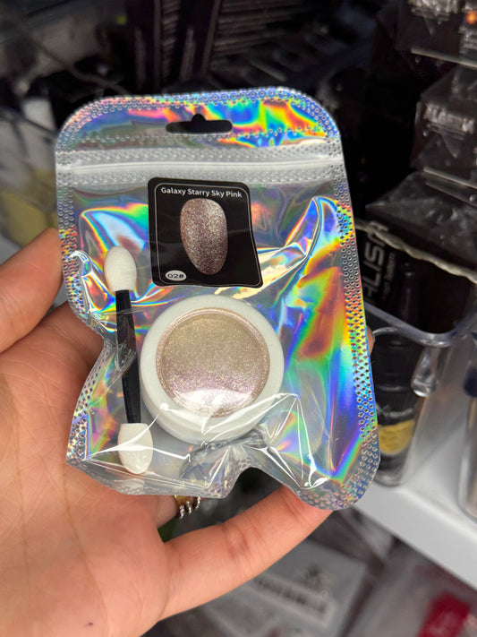 Poudre Chrome Galaxy Starry Sky Pink 02