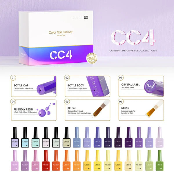 Kit Vernis CANNI CC4 30pcs 9ml