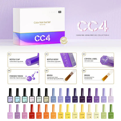 Kit Vernis CANNI CC4 30pcs 9ml