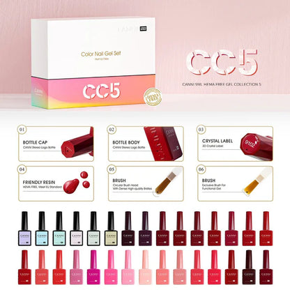 Kit Vernis CANNI CC5 30pcs 9ml