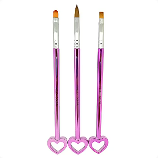 Pinceaux coeur 3PCS
