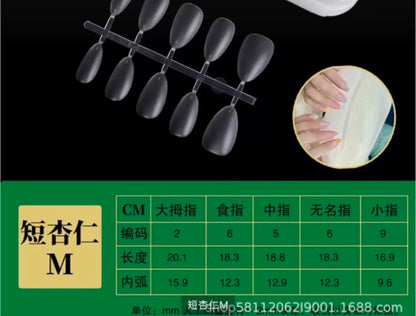 Capsules Short Almond Sized Kit 100pcs/10sets